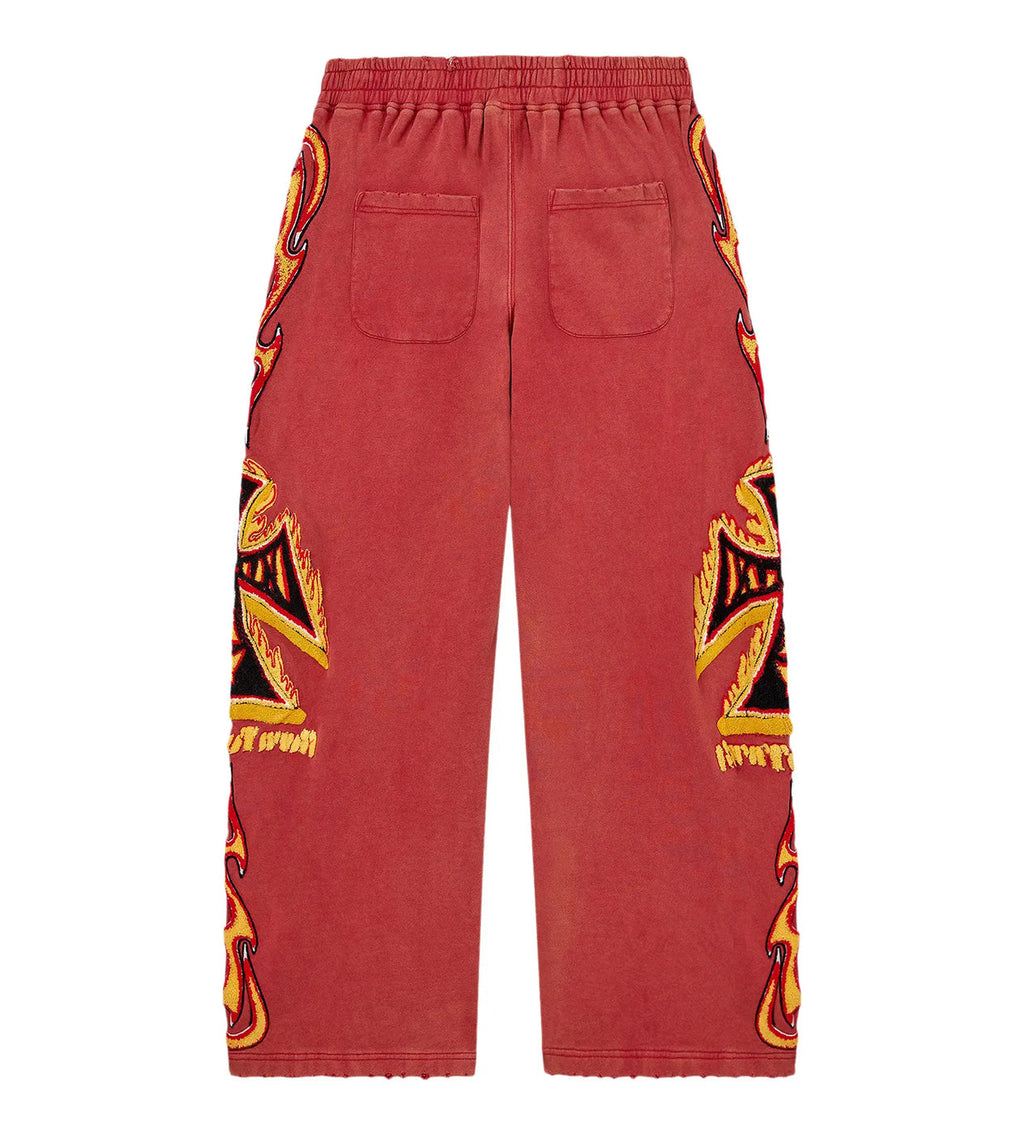 Vale Forever La Flare Sweatpants Red