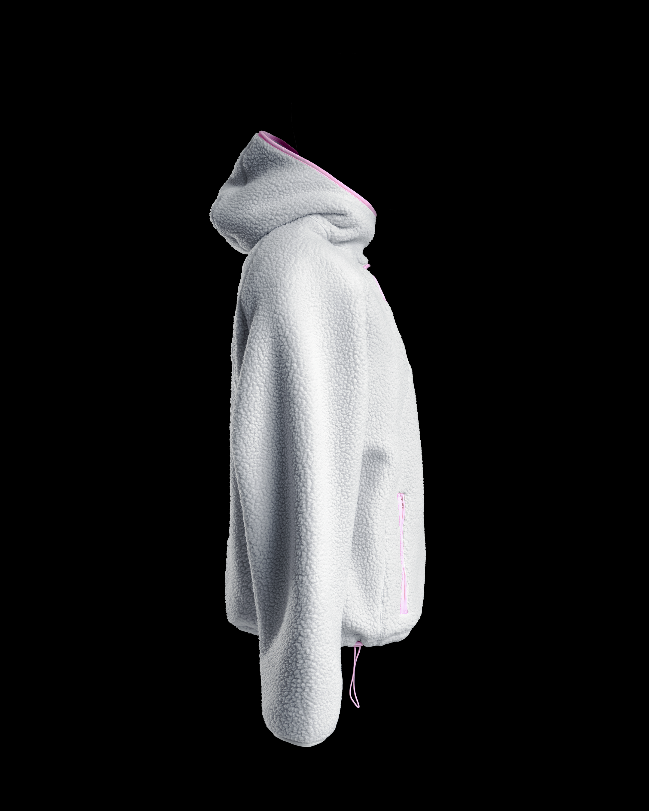 Fleece Hoodie - White