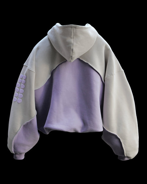 Huni Hoodie - Purple / Cream