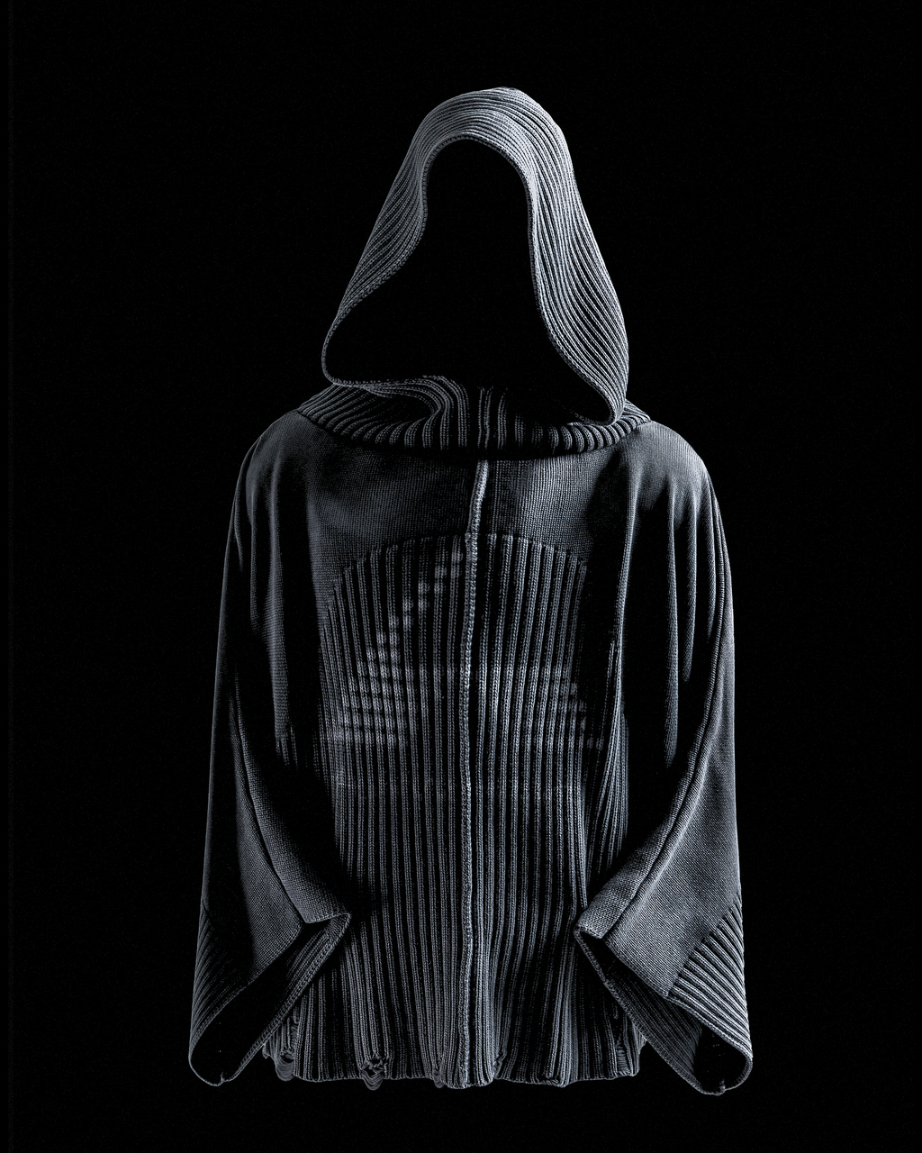 Knit Hoodie - Black