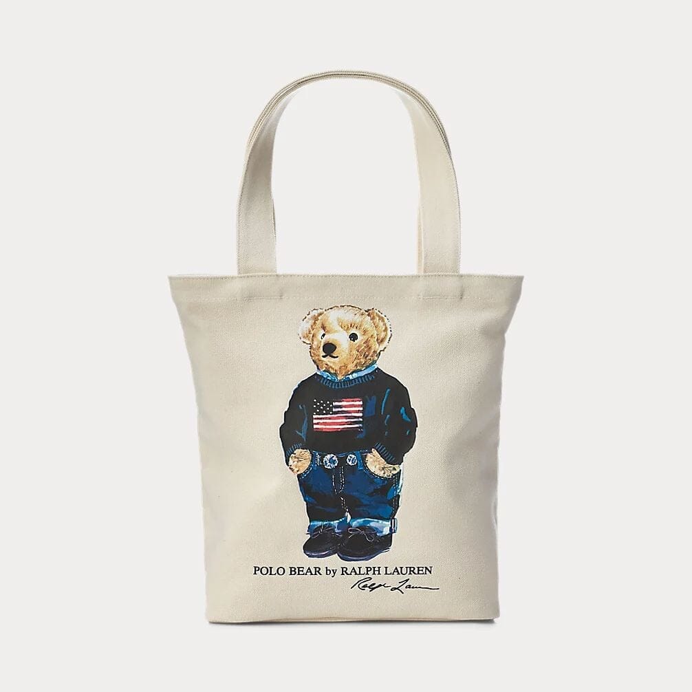 Ralph Lauren Polo Bear Baumwoll-Canvas-Tasche