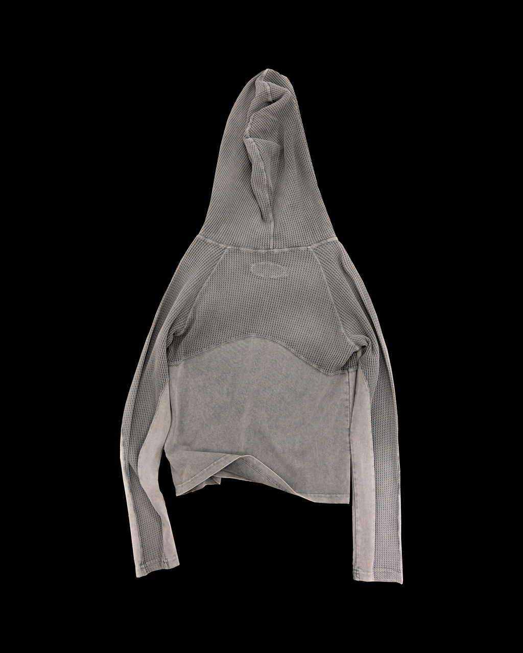 Waffle Knit Longsleeve - Faded Grey