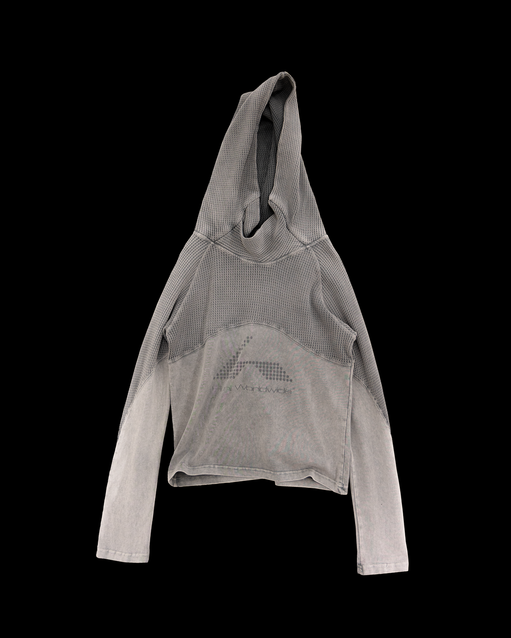 Waffle Knit Longsleeve - Faded Grey