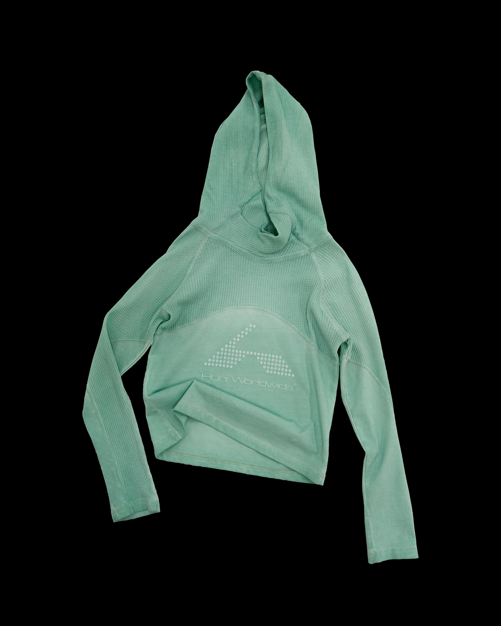 Waffle Knit Longsleeve - Faded Turquoise