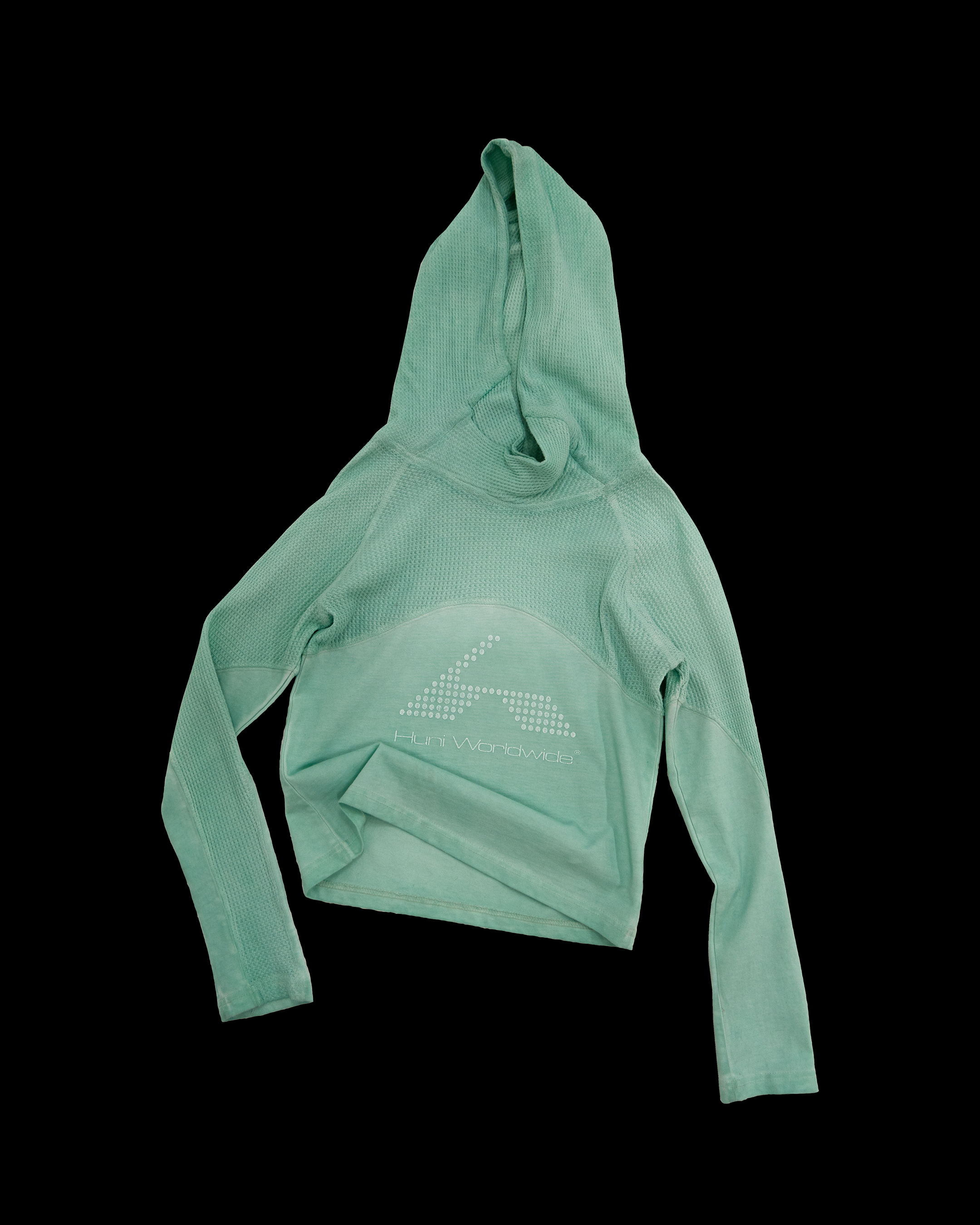 Waffle Knit Longsleeve - Faded Turquoise